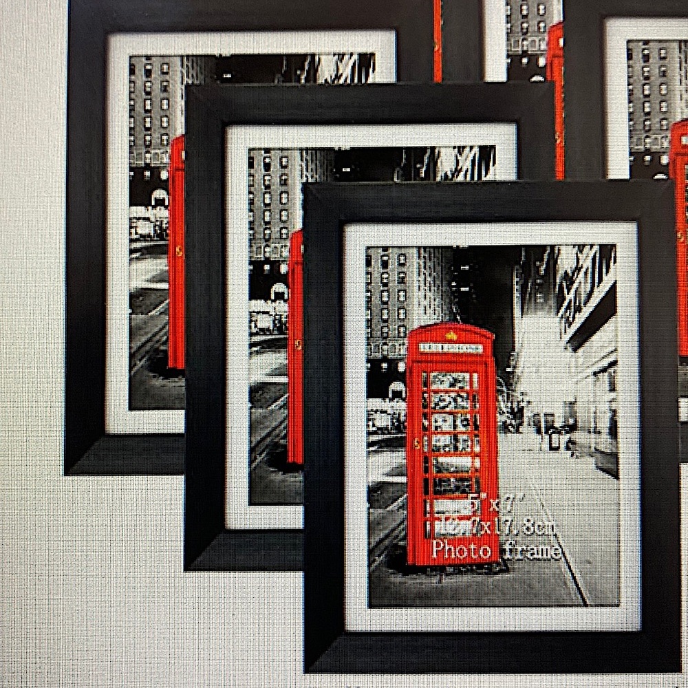3 Roo 5x7 Black Picture Frame